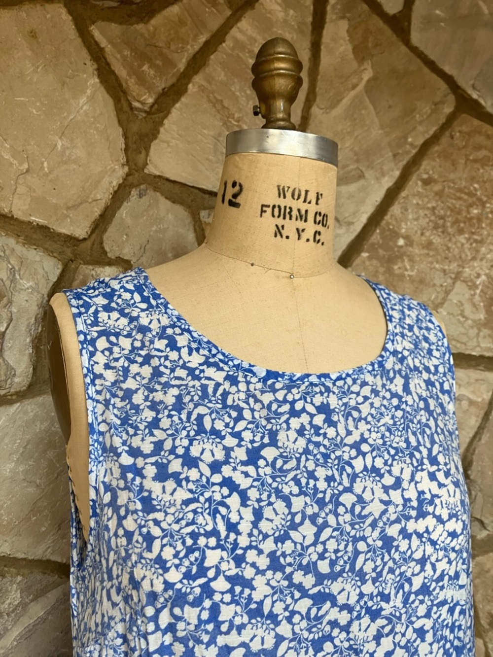 Mlle Gabrielle White Floral Print Tank Tiered Summer Dress